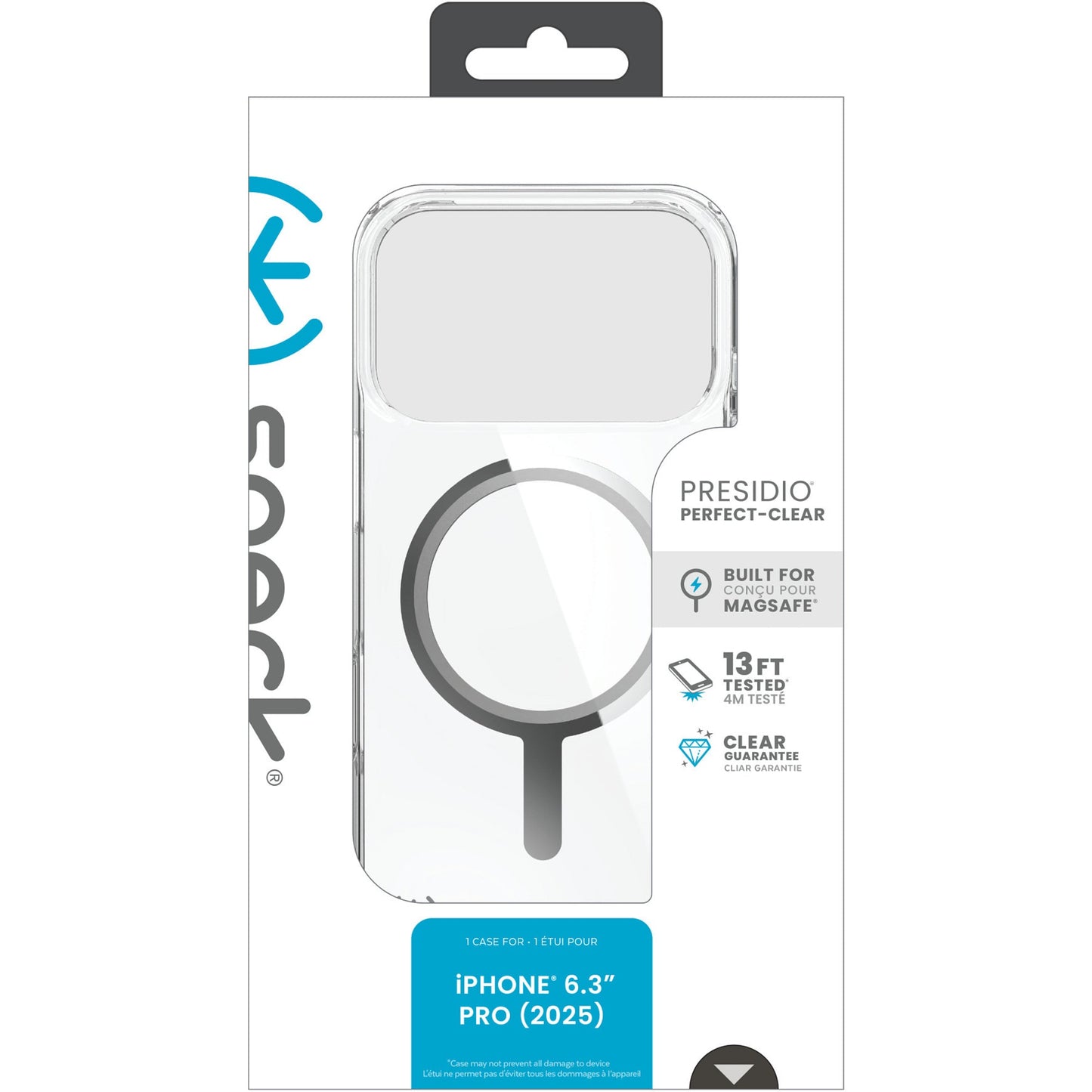 Speck iPhone 17 Pro Presidio Perfect Clear Ms - Clear/Clear/Silver