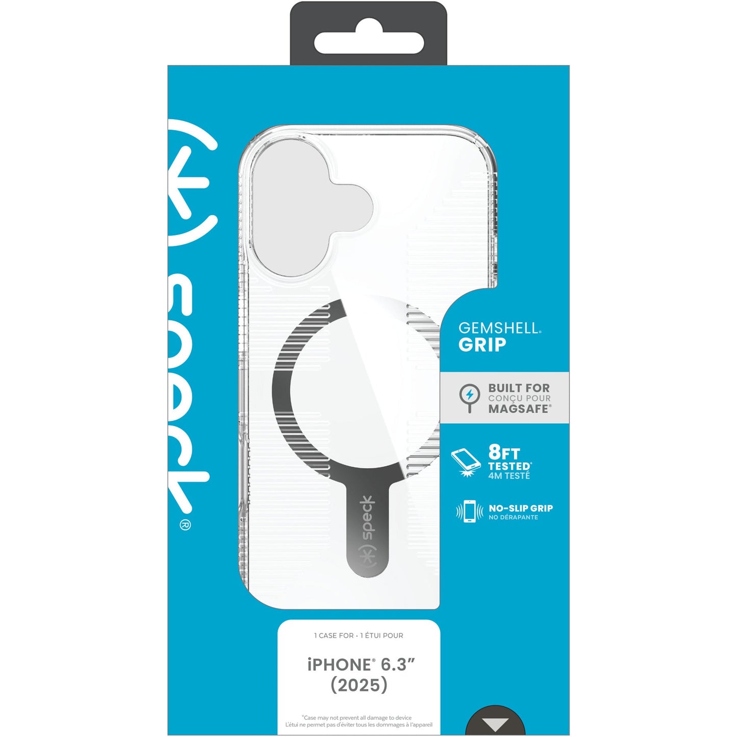 سبيك غلاف iPhone 17 جيمشيل جريب + ماغسيف - شفاف/شفاف