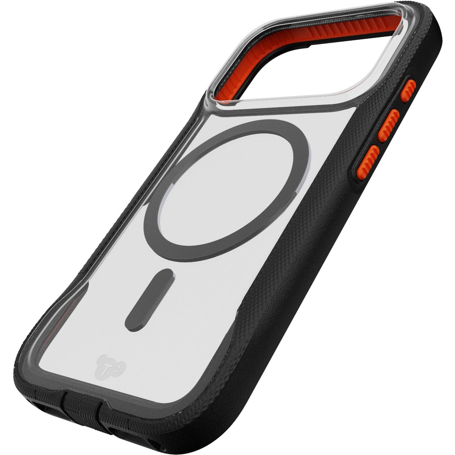 تيك 21 حافظة iPhone Pro إيفو برو مع ماغسيف - شفاف/أسود