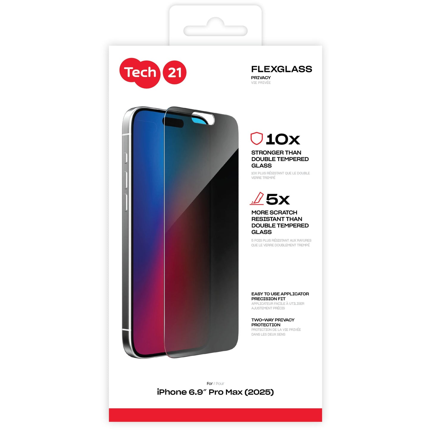 تيك 21 واقي شاشة iPhone Pro Max فيلكس غلاس خصوصية