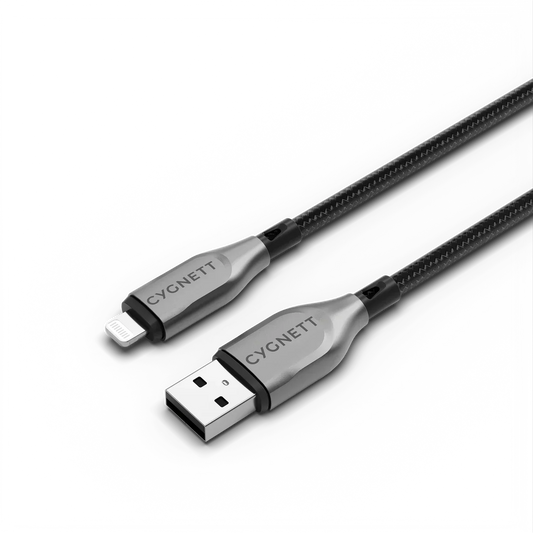 Cygnett Armoured Lightning To USB-A Cable, Black 50cm