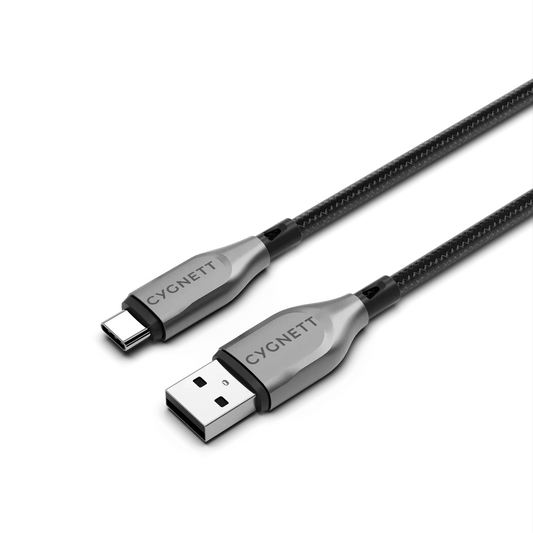 Cygnett Armoured USB-C To USB-C (USB 2.0) Cable, Black 2m