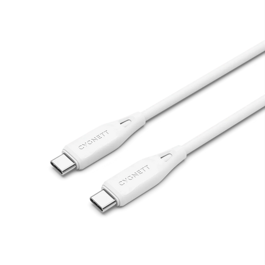 Cygnett USB-C To USB-C (USB 2.0) Cable, White 1m