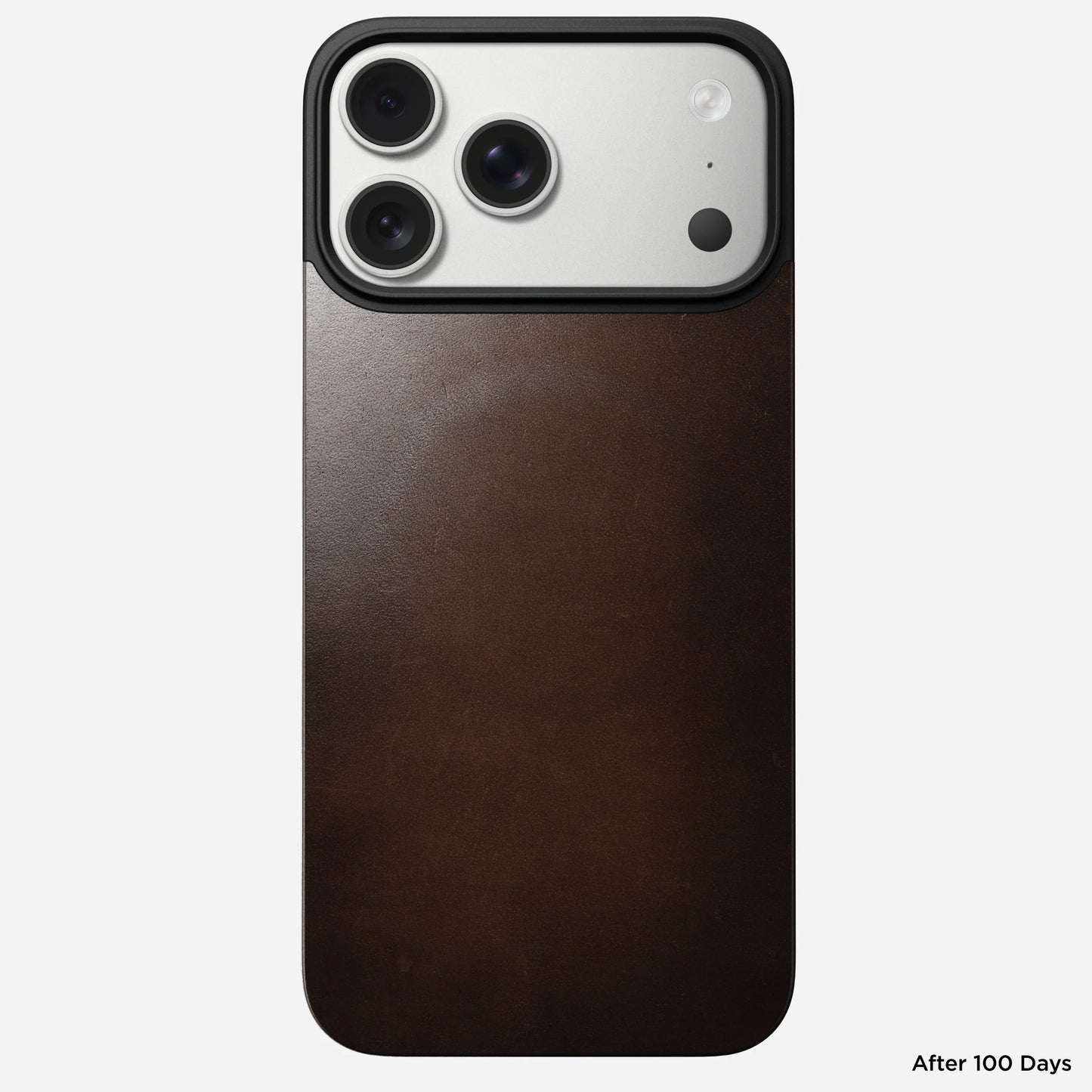 Nomad Horween Magsafe Leather Back For iPhone 17 Pro Max, Rustic Brown