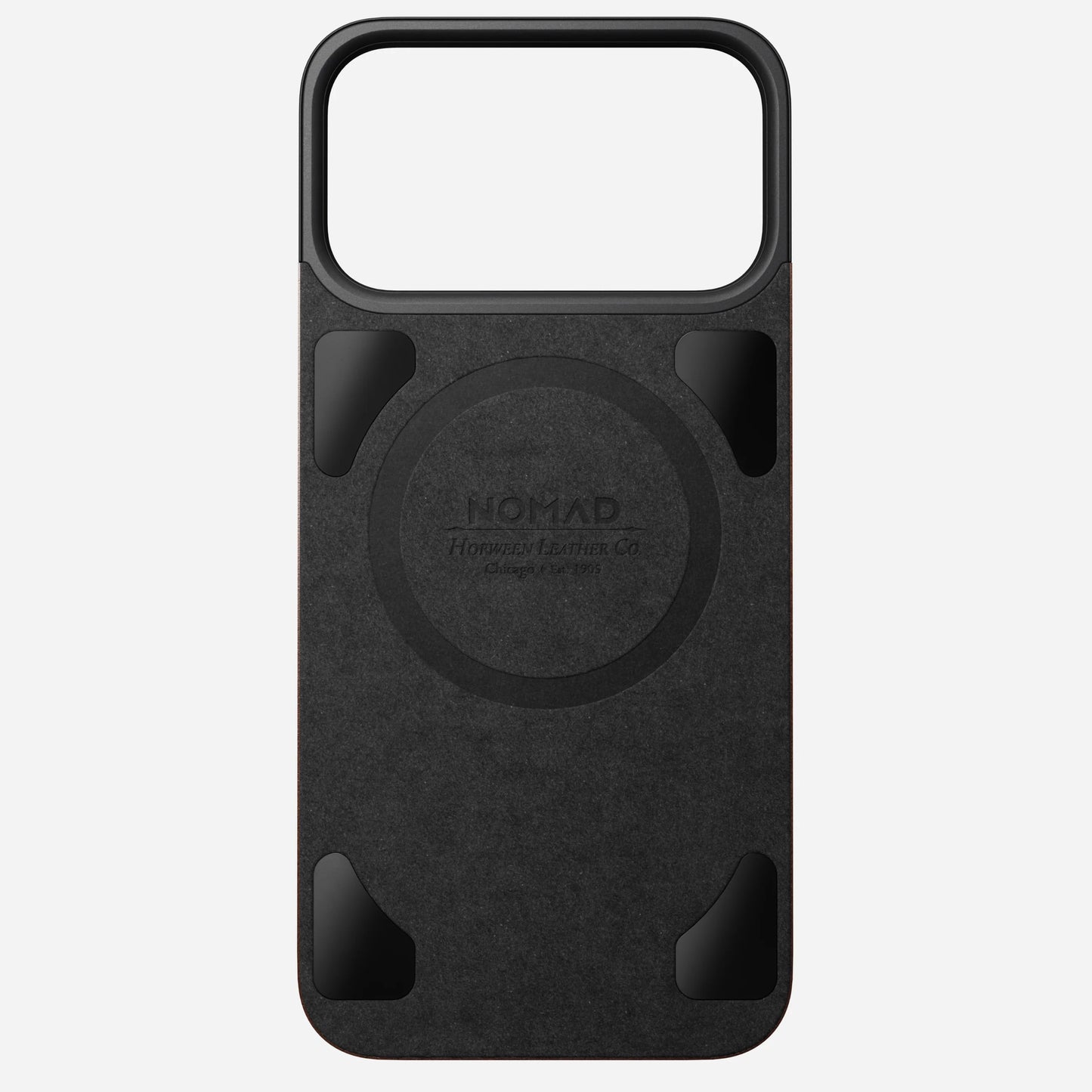 Nomad Horween Magsafe Leather Back For iPhone 17 Pro Max, Rustic Brown
