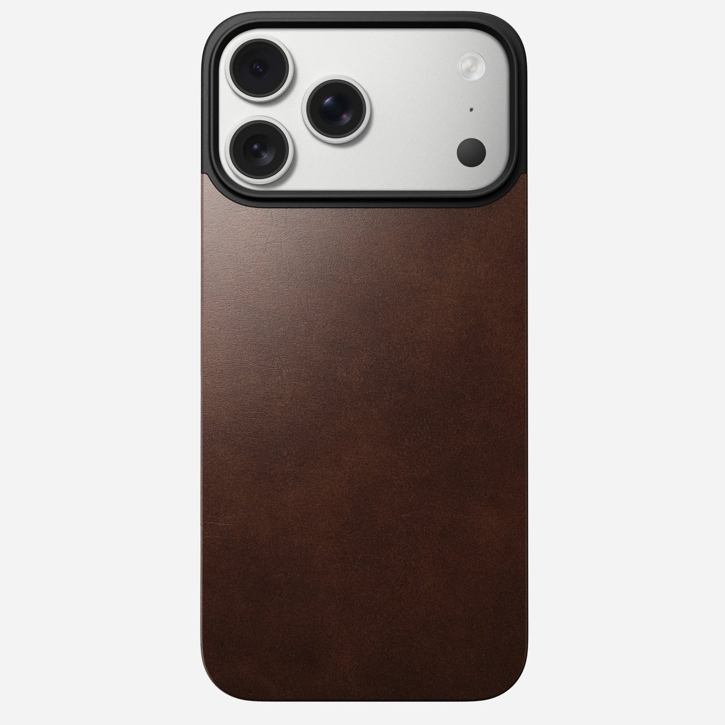 Nomad Horween Magsafe Leather Back For iPhone 17 Pro Max, Rustic Brown