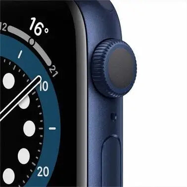 Apple Watch Series 6 44mm Blue Aluminium Case with Deep Navy Sport Band