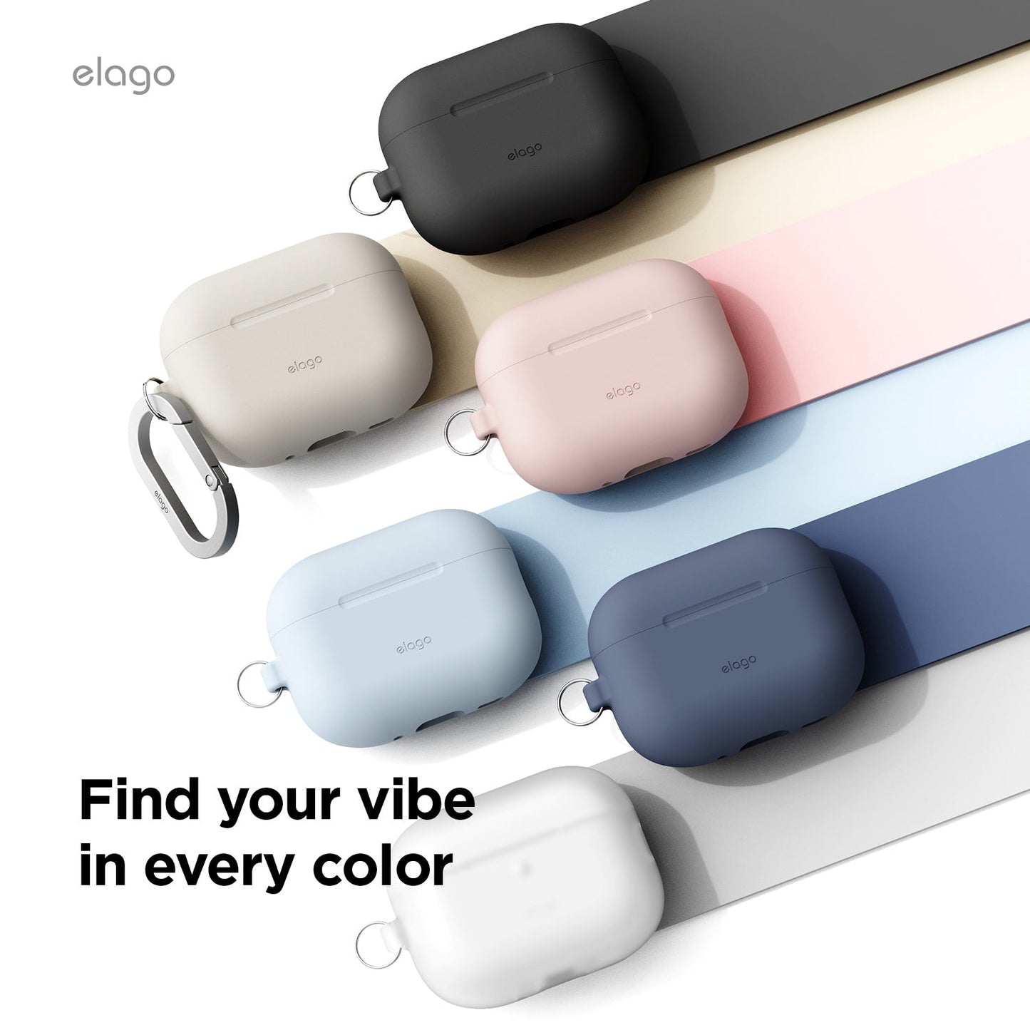 Elago AirPods Pro 3 Silicone Hang Case - Stone