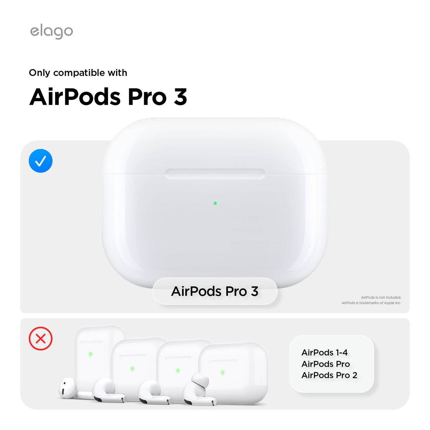 Elago AirPods Pro 3 Silicone Hang Case - Sand Pink