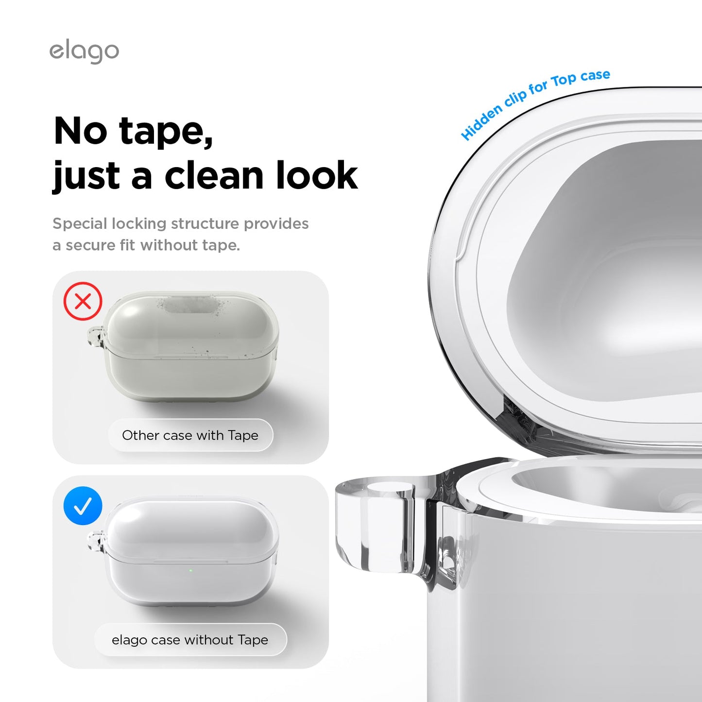 Elago AirPods Pro 3 Clear Hang Case - Transparent