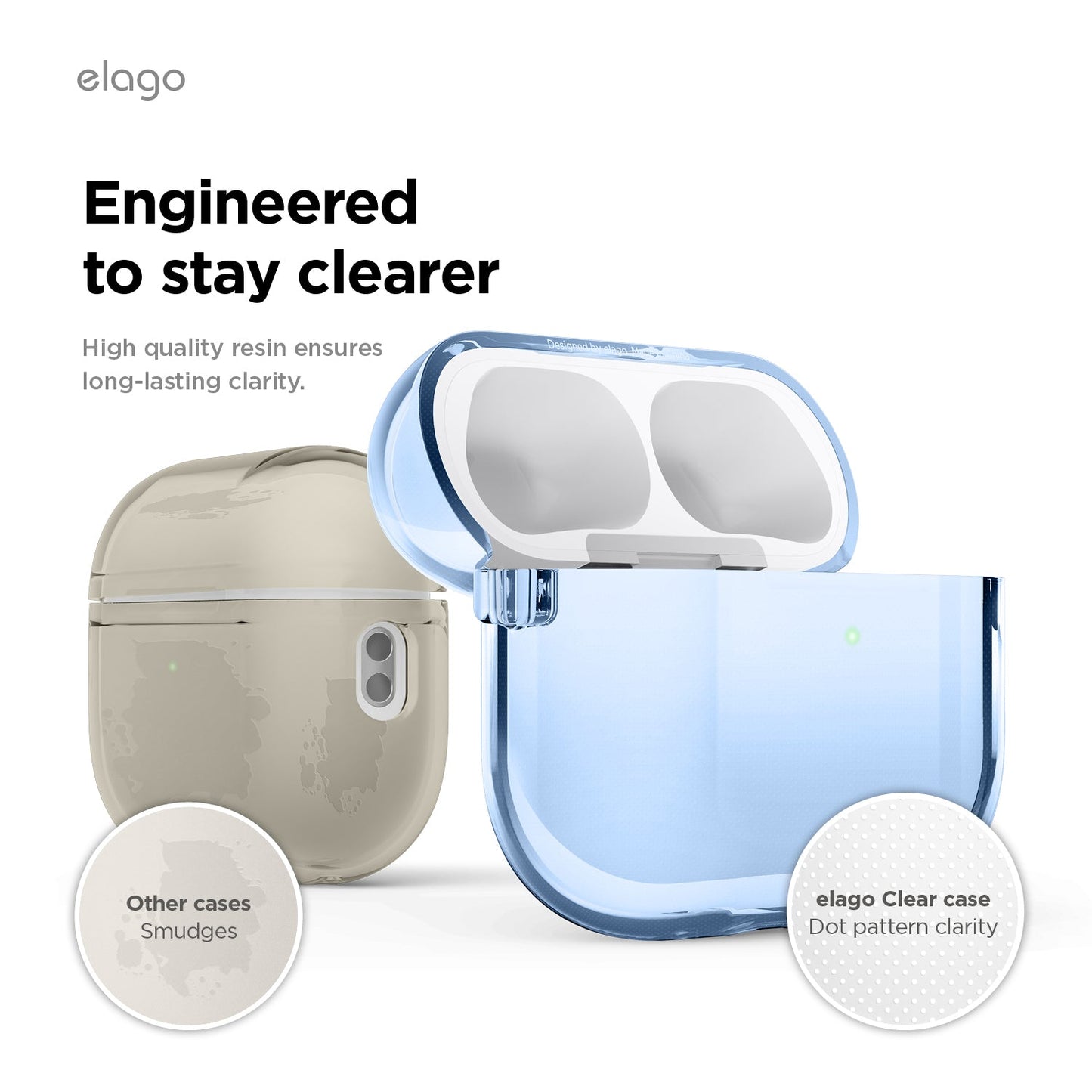 Elago AirPods Pro 3 Clear Hang Case - Aqua Blue