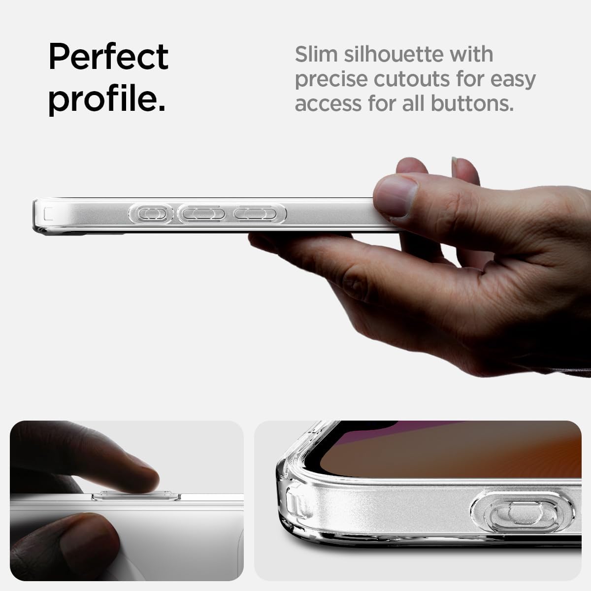 Magnetic Hybrid case for iPhone 16e, 17e (6.1 inch) - Clear with White MagSafe
