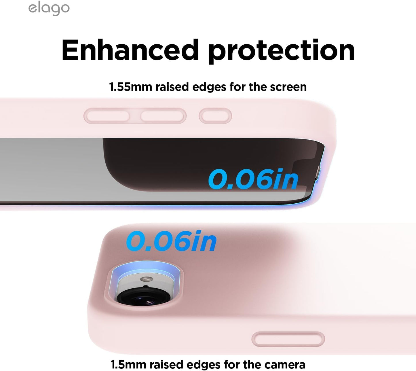 Magnetic Silicone case for iPhone 16e, 17e (6.1 inch) - Lovely Pink