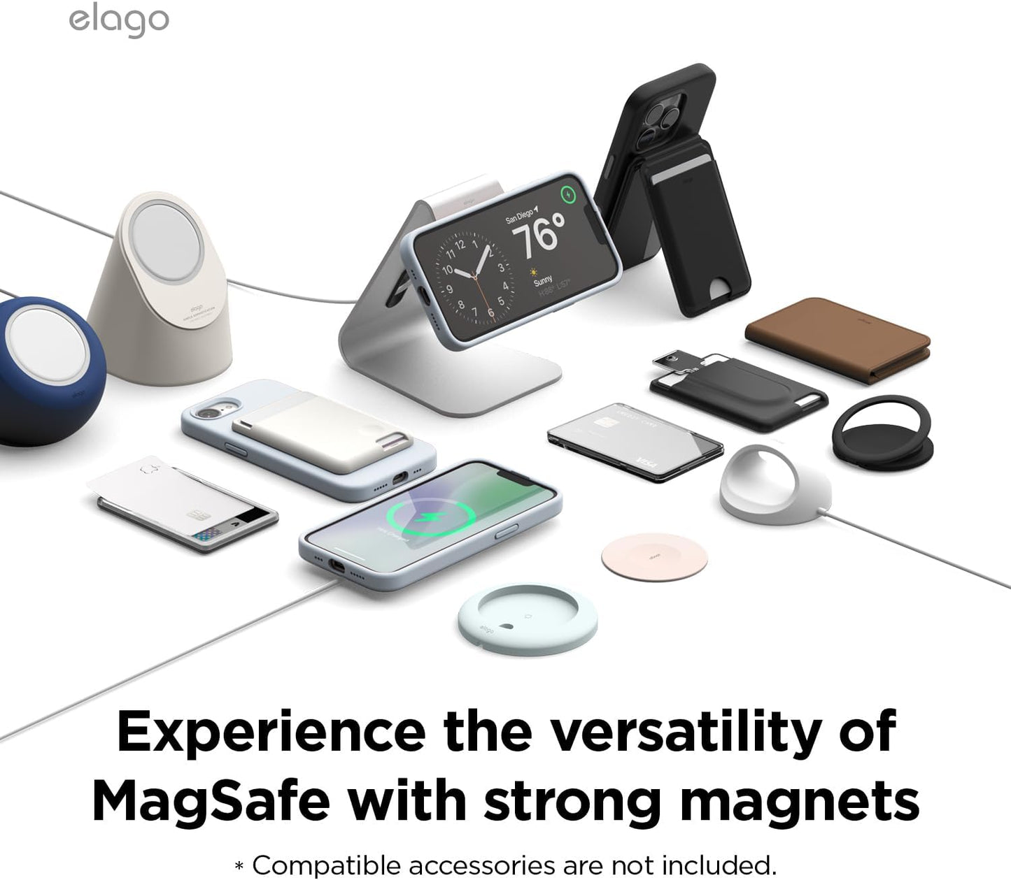 Magnetic Silicone case for iPhone 16e, 17e (6.1 inch) - Light Blue