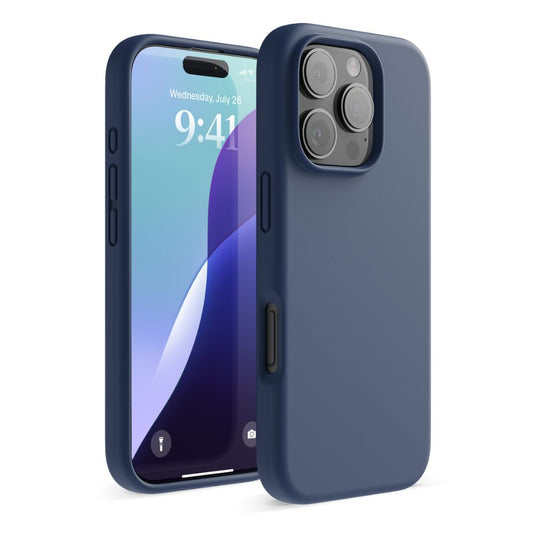 Elago Magnetic Silicone Case for iPhone 16 Pro, Jean Indigo