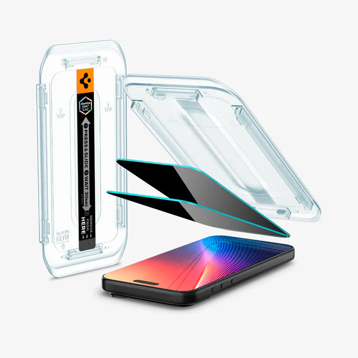 Spigen iPhone 17 Pro/ 17/ 16 Pro Glas.tR EZ Fit Pro HD (Privacy)