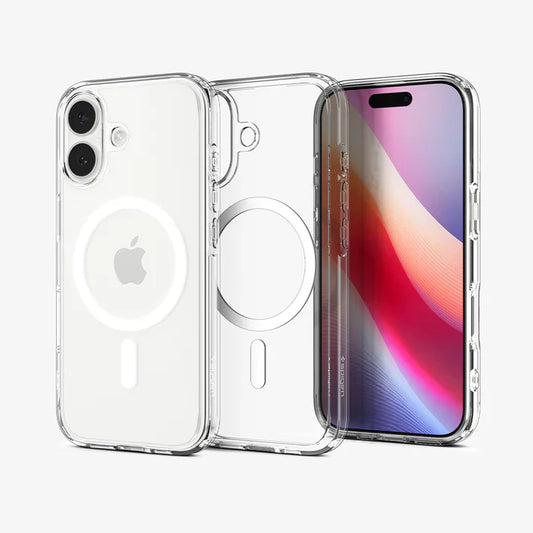 Spigen iPhone 17 Ultra Hybrid MagFit Clear White