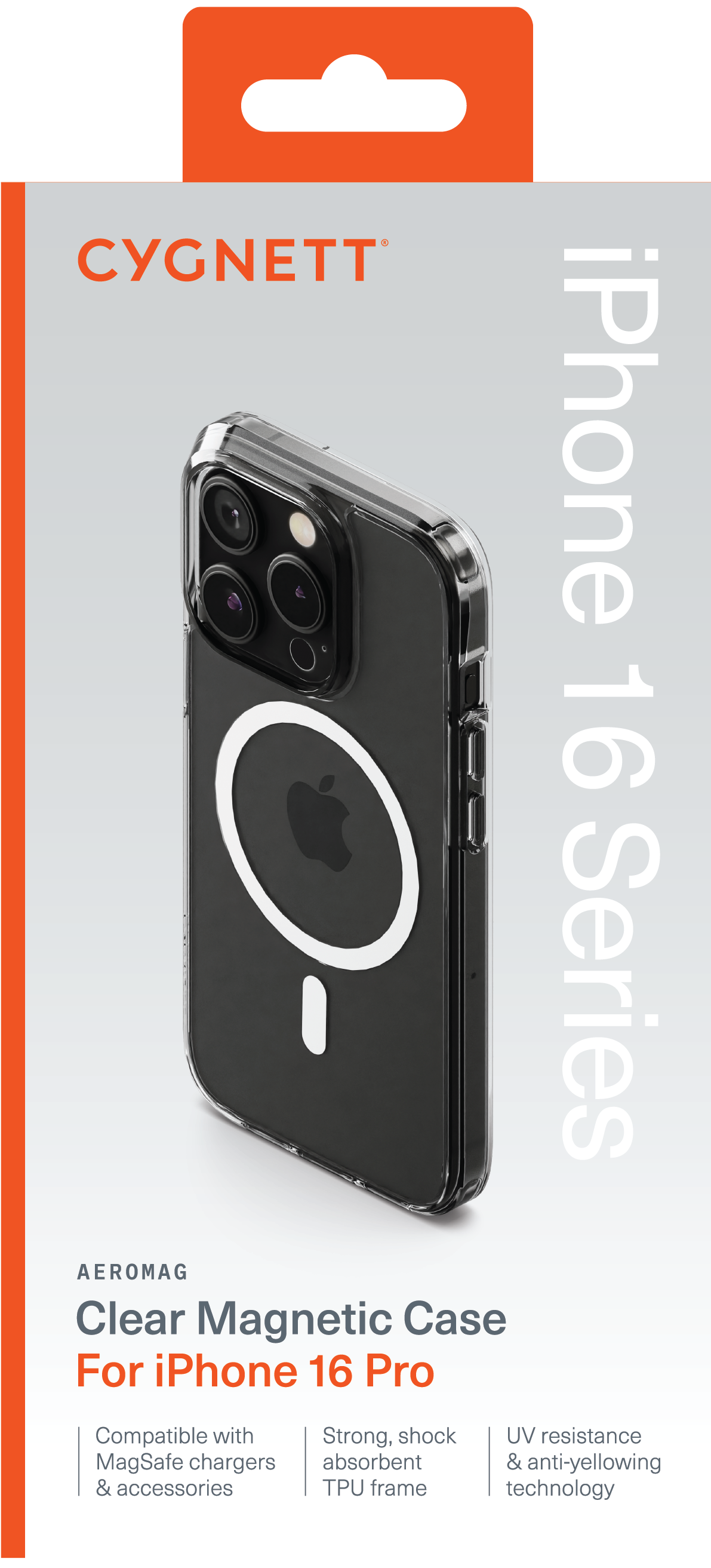 Cygnett AeroMag Case for iPhone 16 Pro - Clear