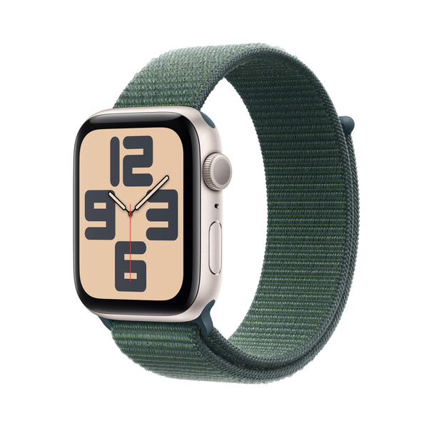 Apple Watch SE GPS 40mm Starlight Aluminium Case with Lake Green 