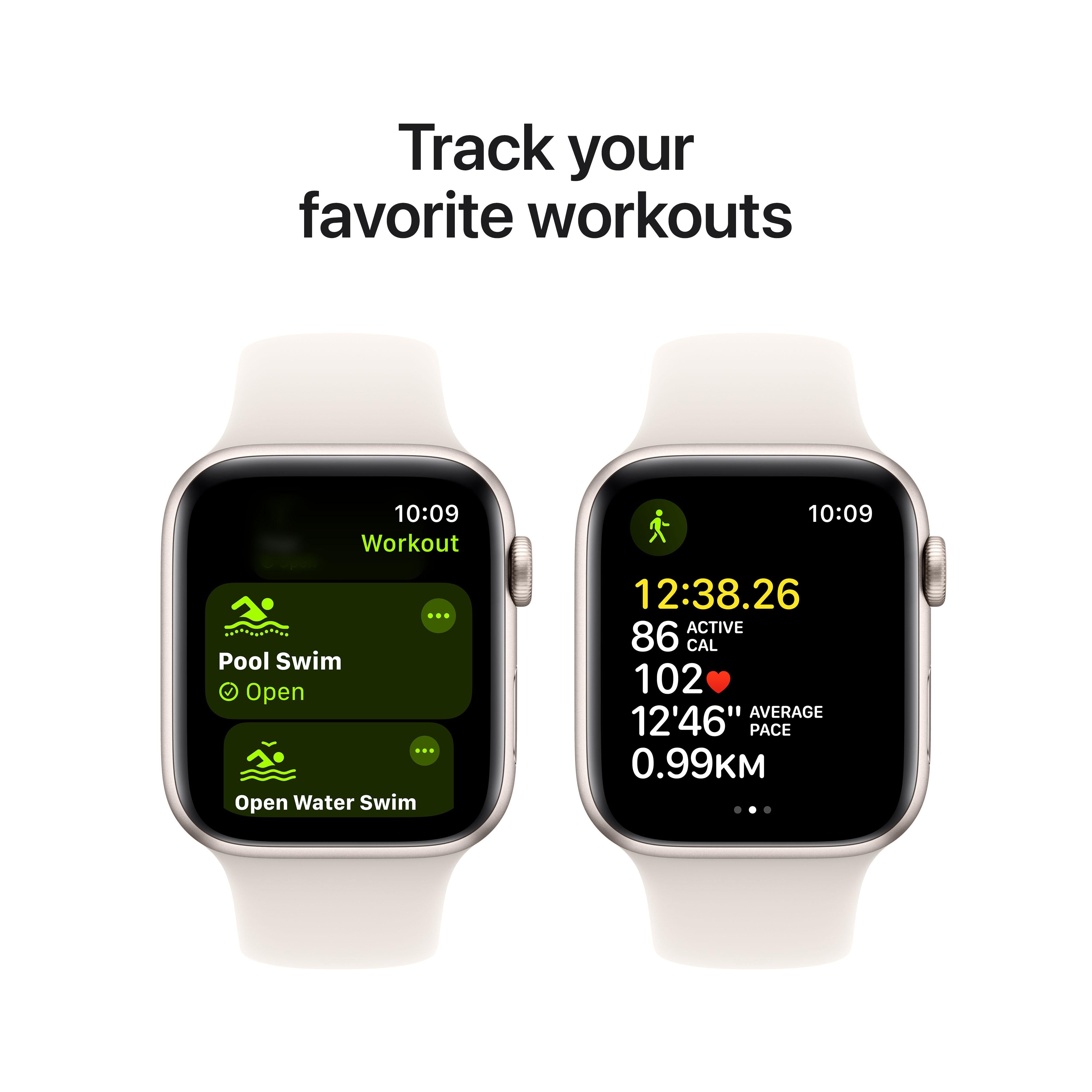 2024 Apple Watch SE GPS 40mm Starlight Aluminium Case with