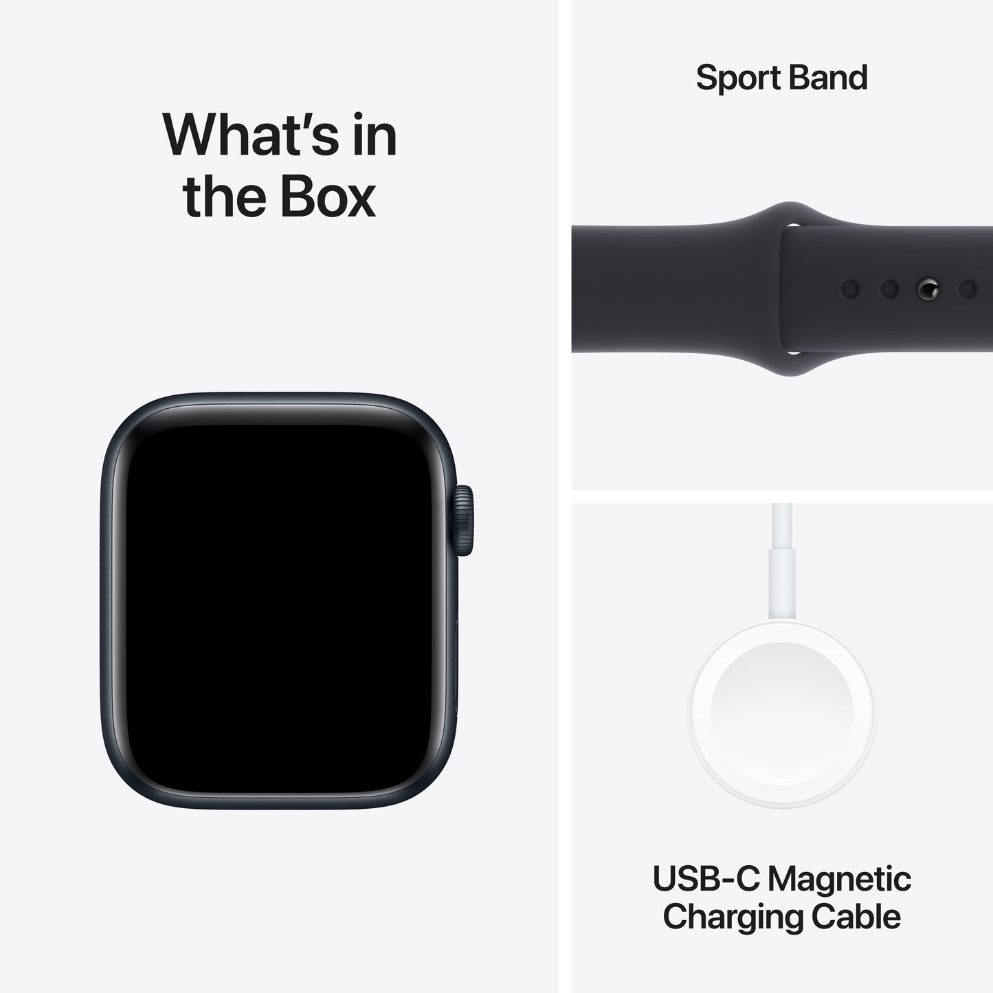 Apple Watch SE GPS 40mm Midnight Aluminium Case with Midnight Sport Band - M/L