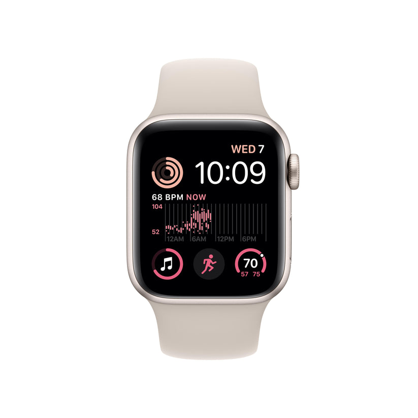 Apple Watch SE GPS 40mm Starlight Aluminum Case with Starlight