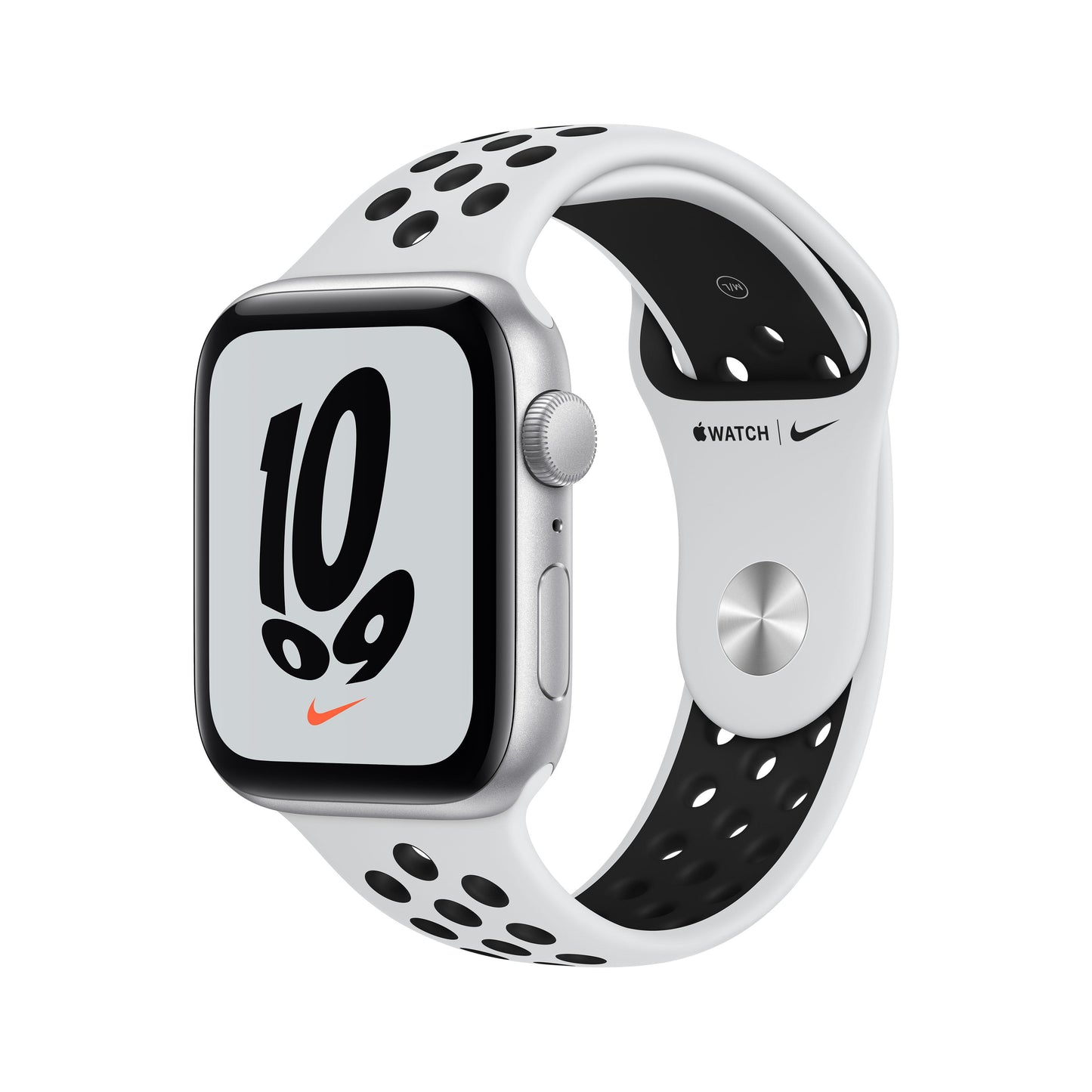 Apple Watch Nike SE GPS, 44mm Silver Aluminum Case with Pure