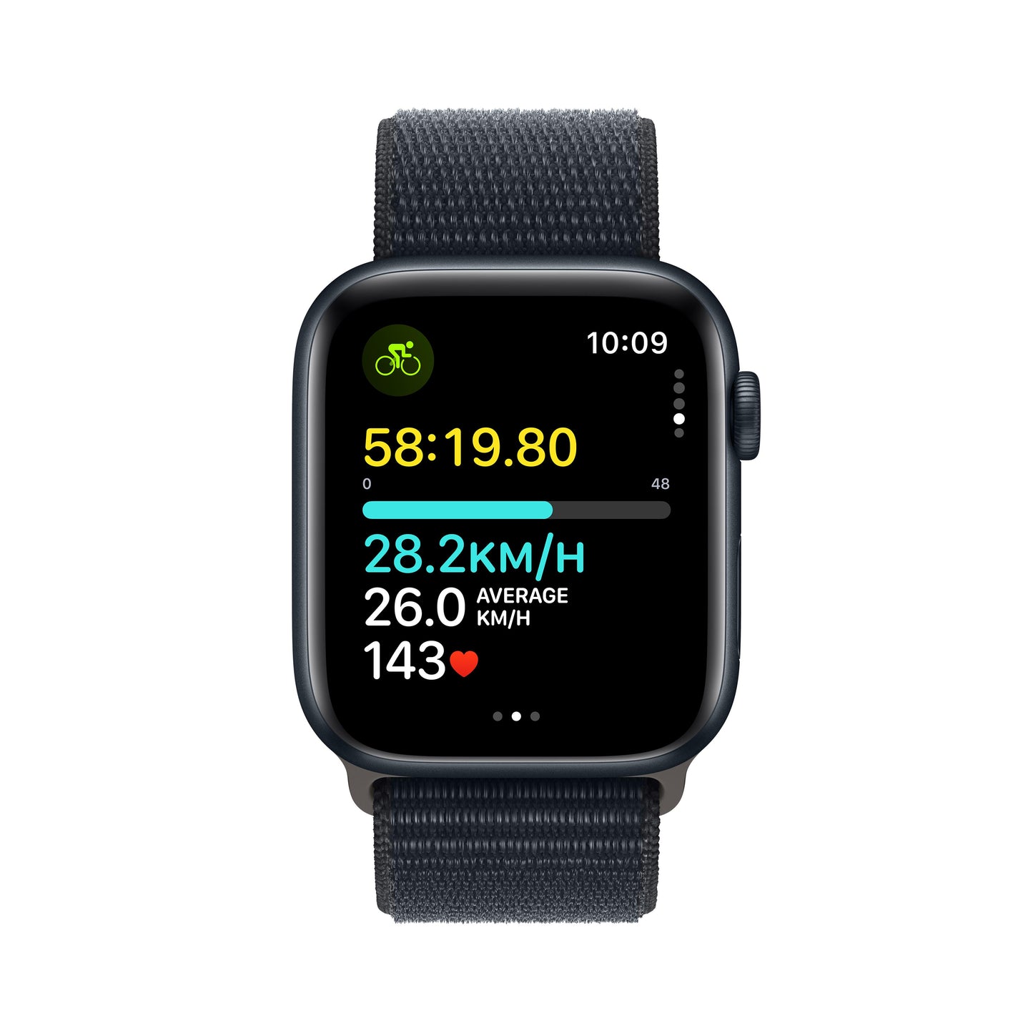 Apple Watch SE GPS + Cellular 40mm Midnight Aluminium Case with Midnight Sport Loop