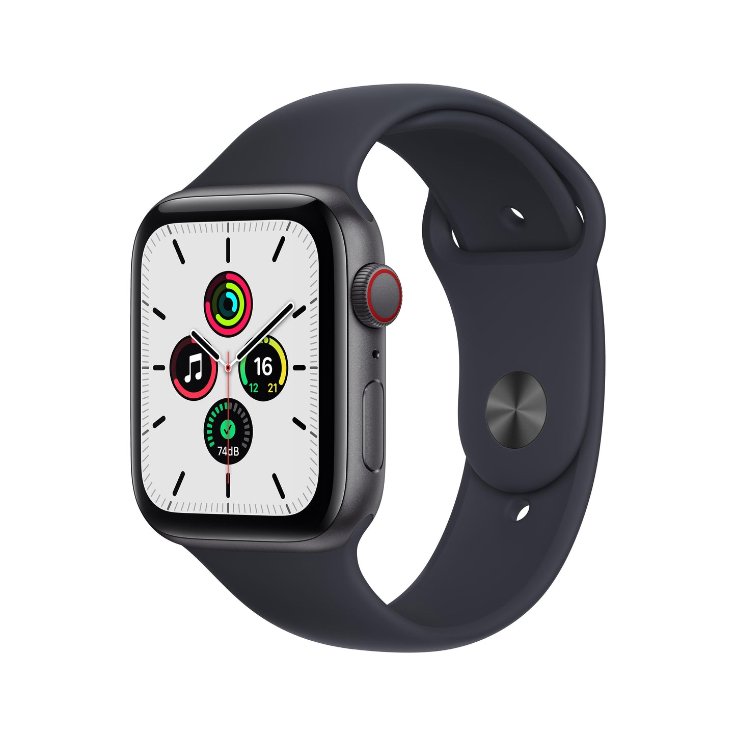 Apple Watch SE GPS Cellular, 44mm Space Gray Aluminum Case with