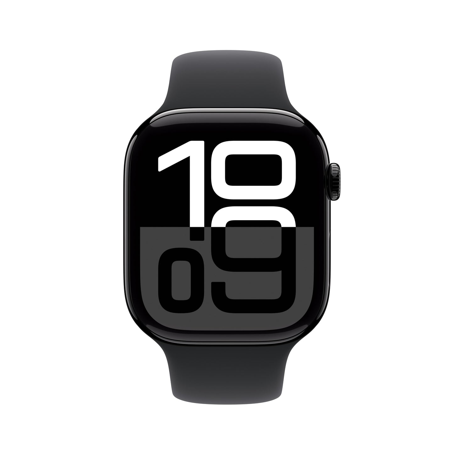 Apple Watch Series 10 GPS + Cellular 42mm Jet Black Aluminium Case with Black Sport Band - S/M