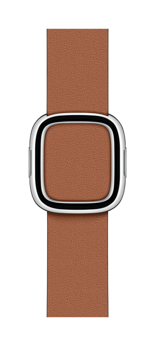 40mm Saddle Brown Modern Buckle - Large