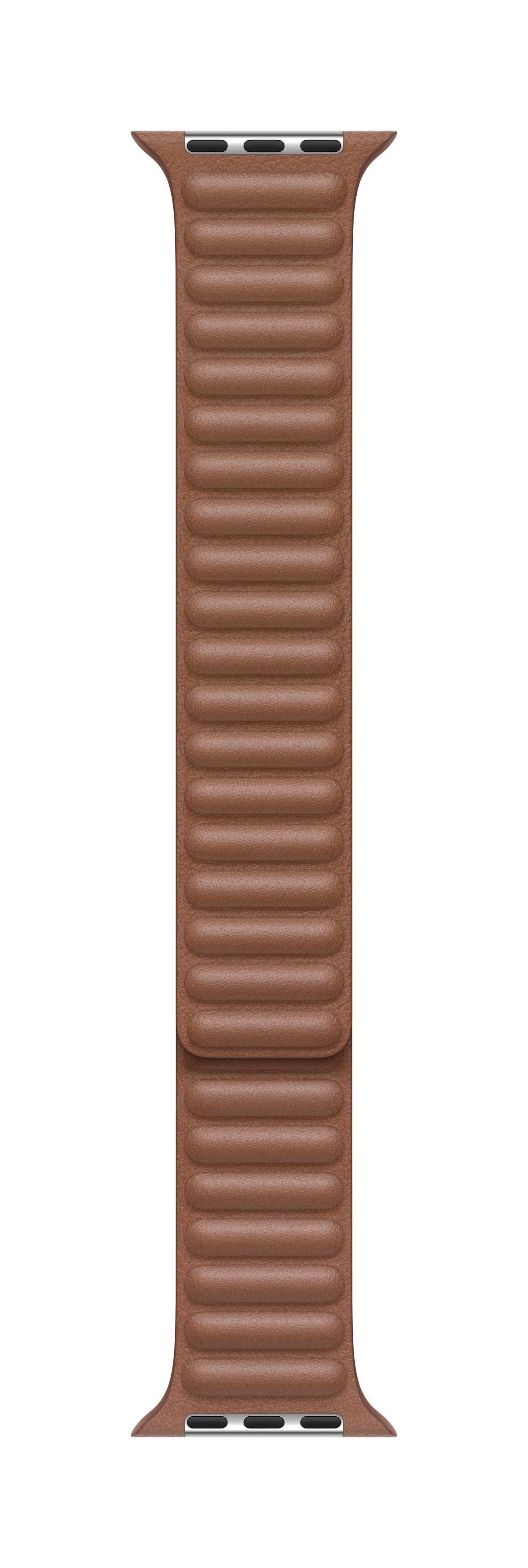 40mm Saddle Brown Leather Link - Large