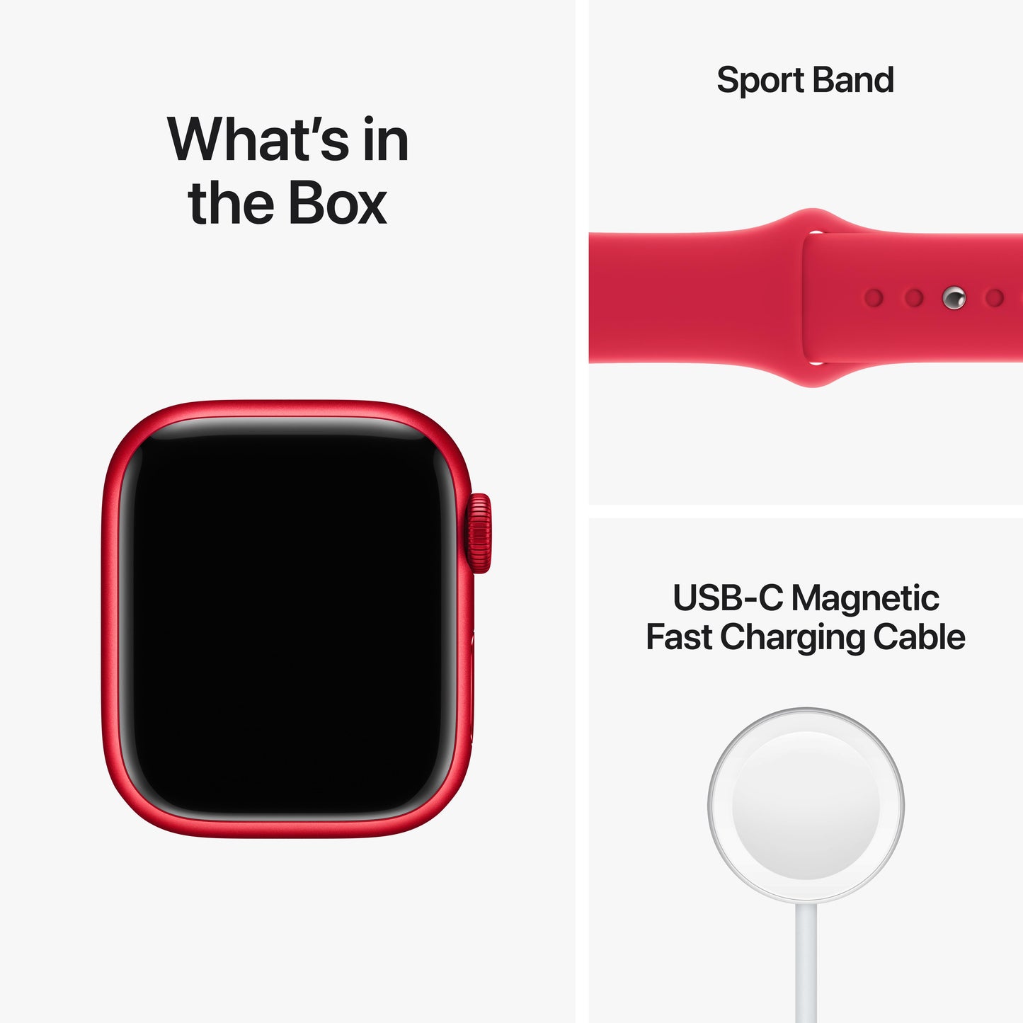 Apple Watch Series 8 GPS 41mm (PRODUCT)RED Aluminum Case with (PRODUCT)RED Sport Band - Regular