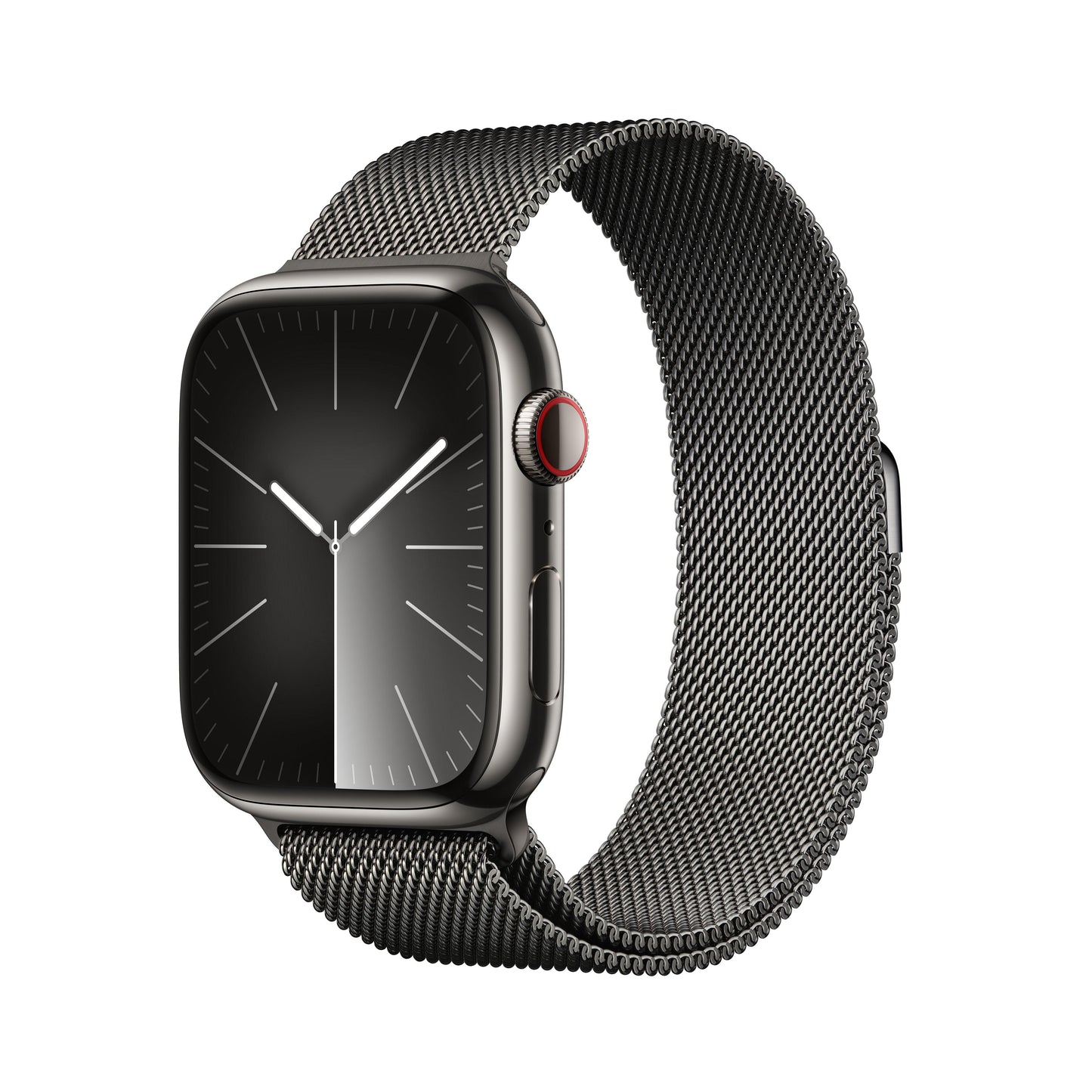 Apple Watch Series 9 GPS + Cellular 41mm Graphite Stainless Steel Case with Graphite Milanese Loop