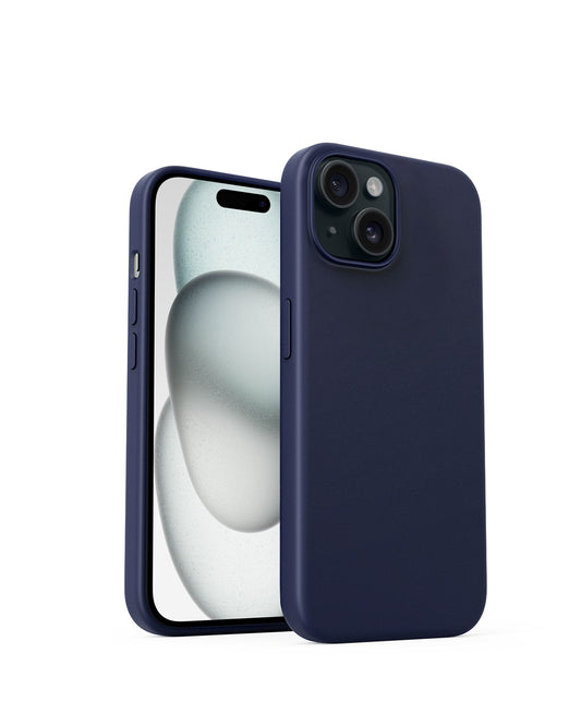 AUKEY Magnetic Hrd-Shell Phone Case Midnight iPhone 15 Blue