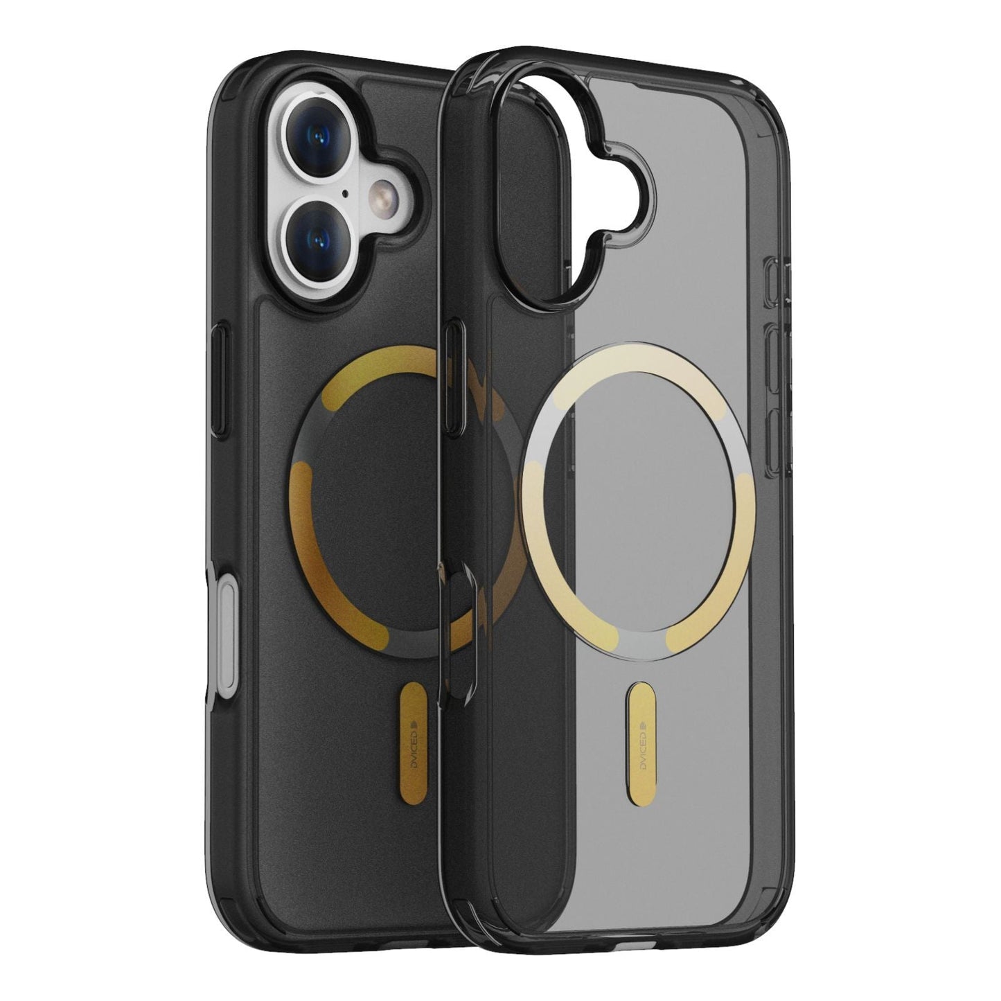 Dviced MagSafe iPhone 17 smoke Case - Gold