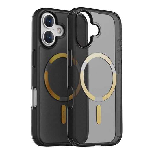 Dviced MagSafe iPhone 17 smoke Case - Gold