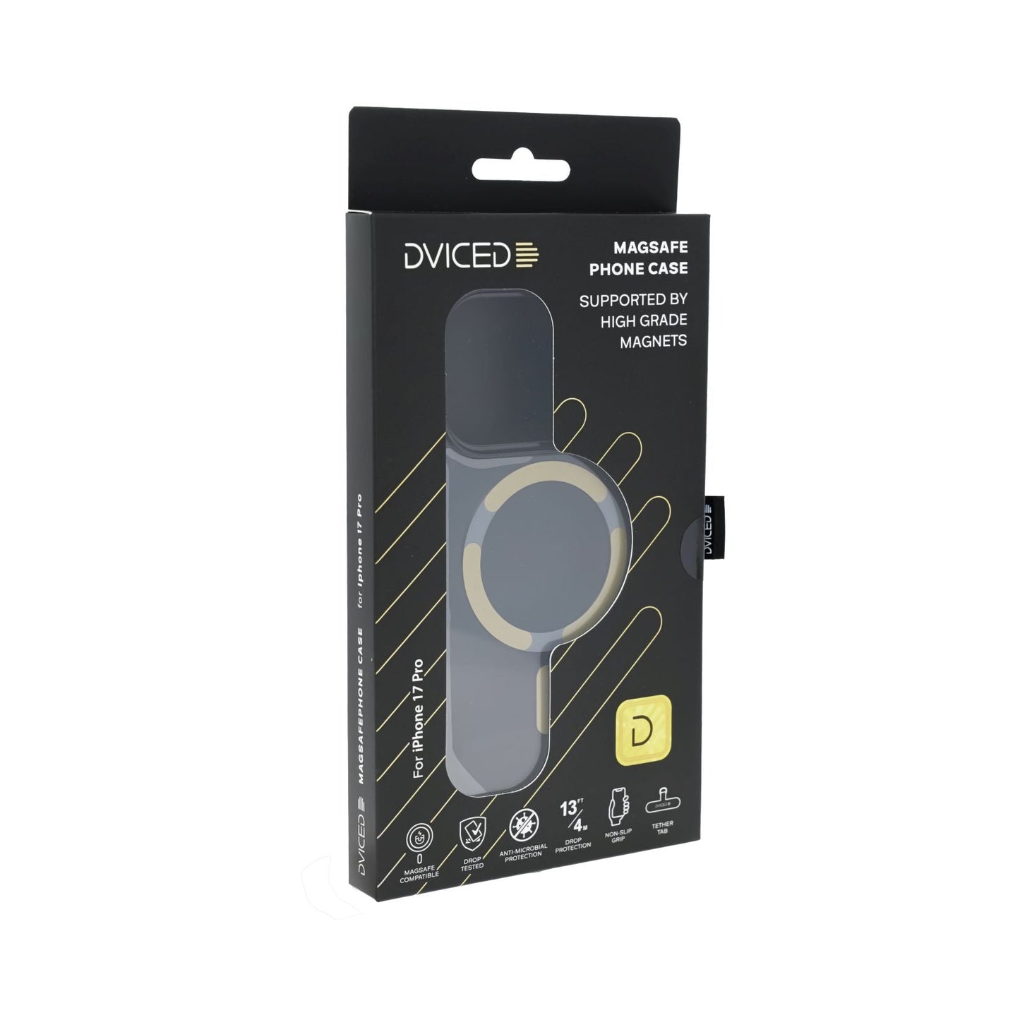 Dviced MagSafe iPhone 17 Pro smoke Case - Gold