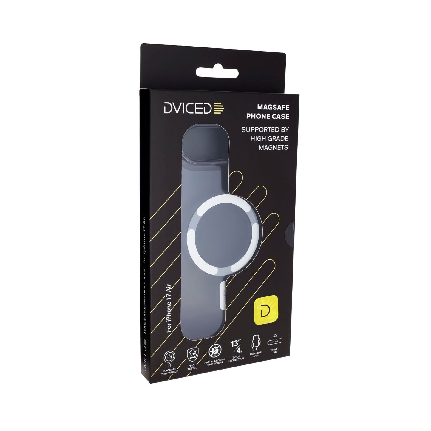 Dviced MagSafe iPhone 17 Air smoke Case - Silver