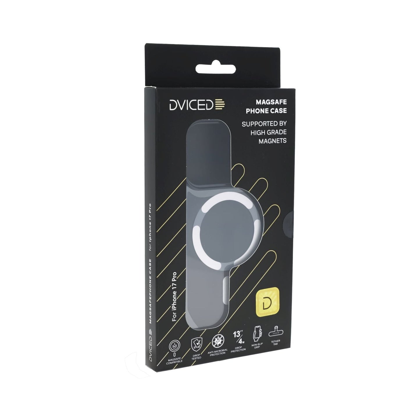 Dviced MagSafe iPhone 17 Pro smoke Case - Silver