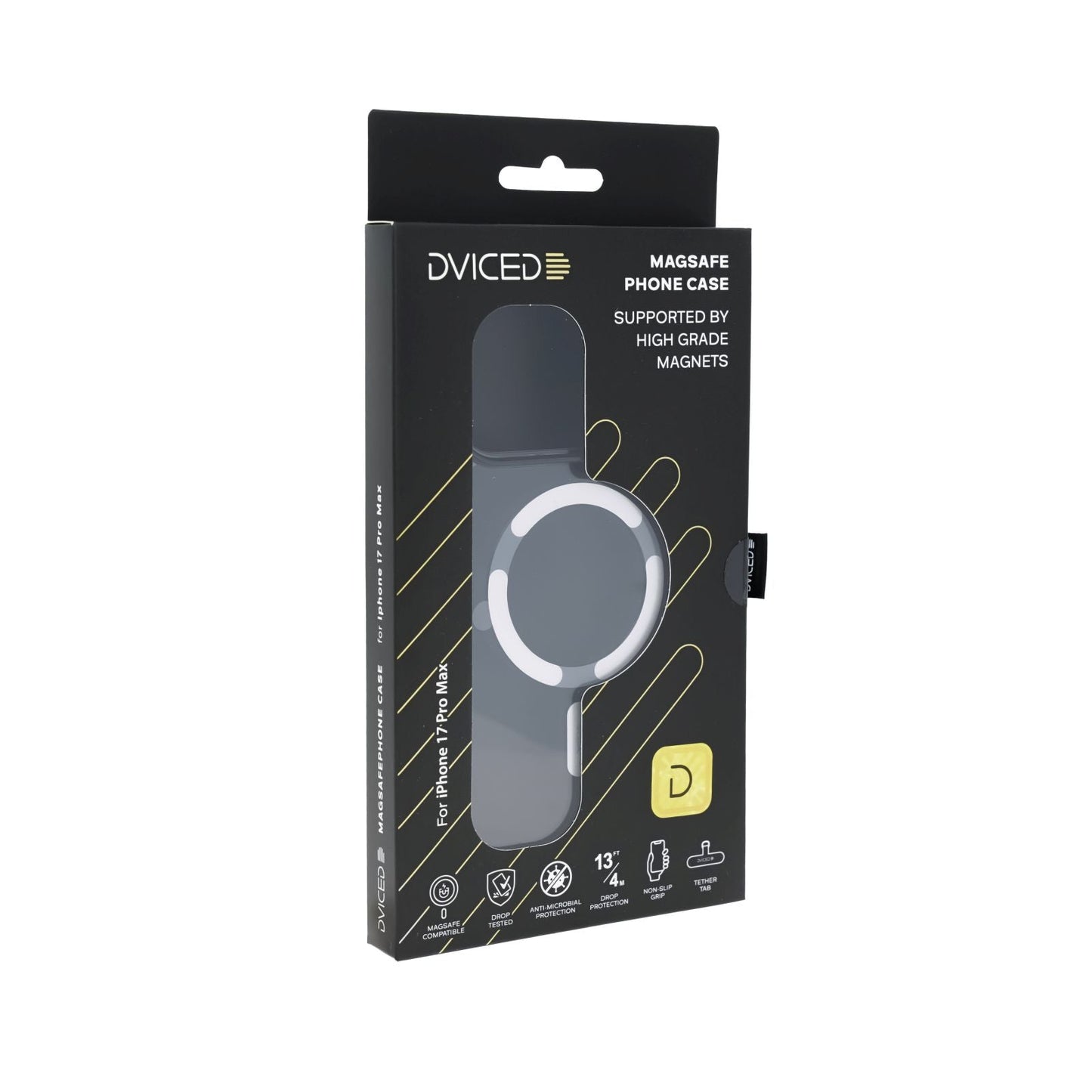 Dviced MagSafe iPhone 17 Pro Max smoke Case - Silver