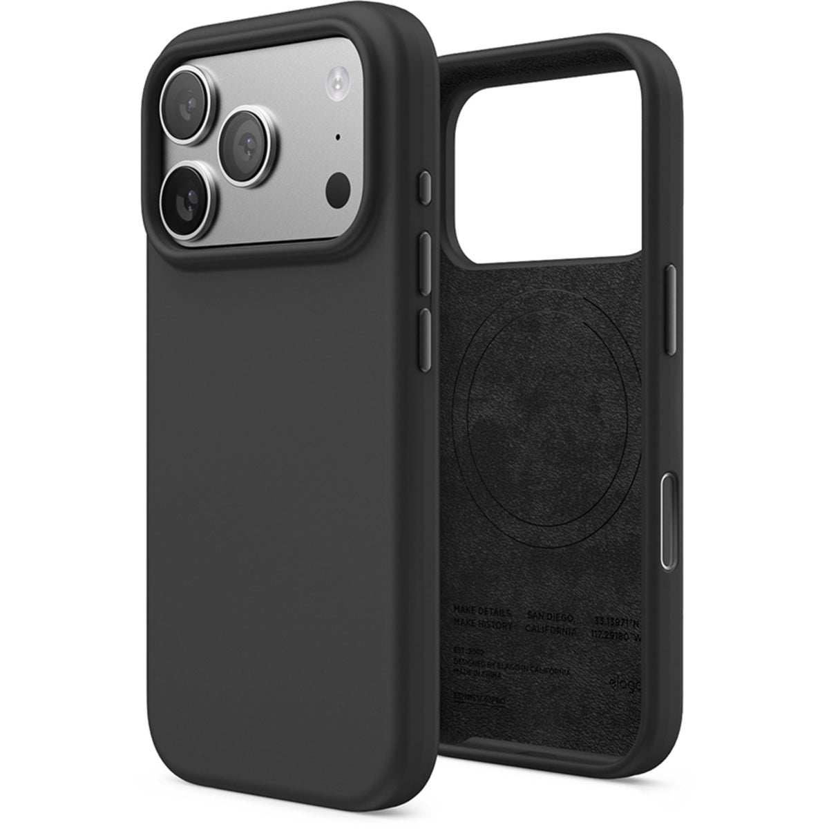 Elago Silicone Case with MagSafe for iPhone 17 Pro - Black
