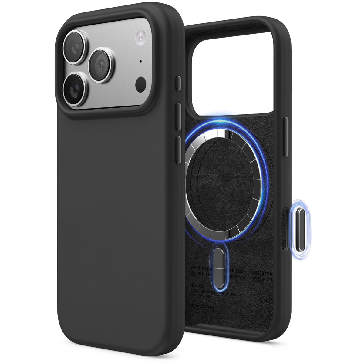 Elago Silicone Case with MagSafe for iPhone 17 Pro - Black