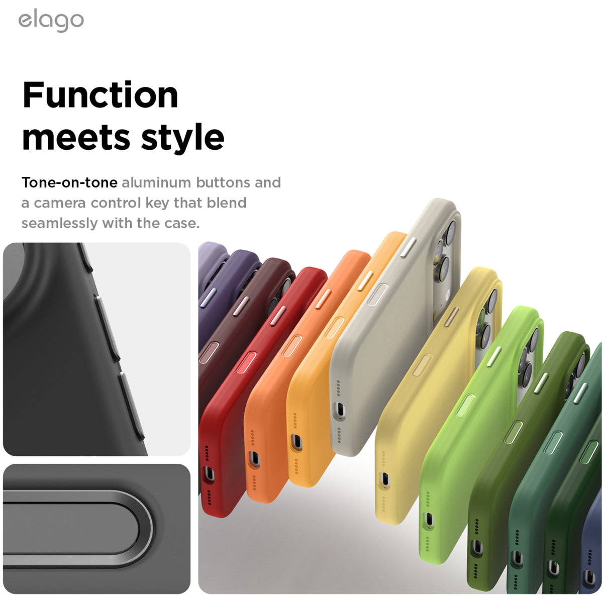 Elago Silicone Case with MagSafe for iPhone 17 Pro - Black