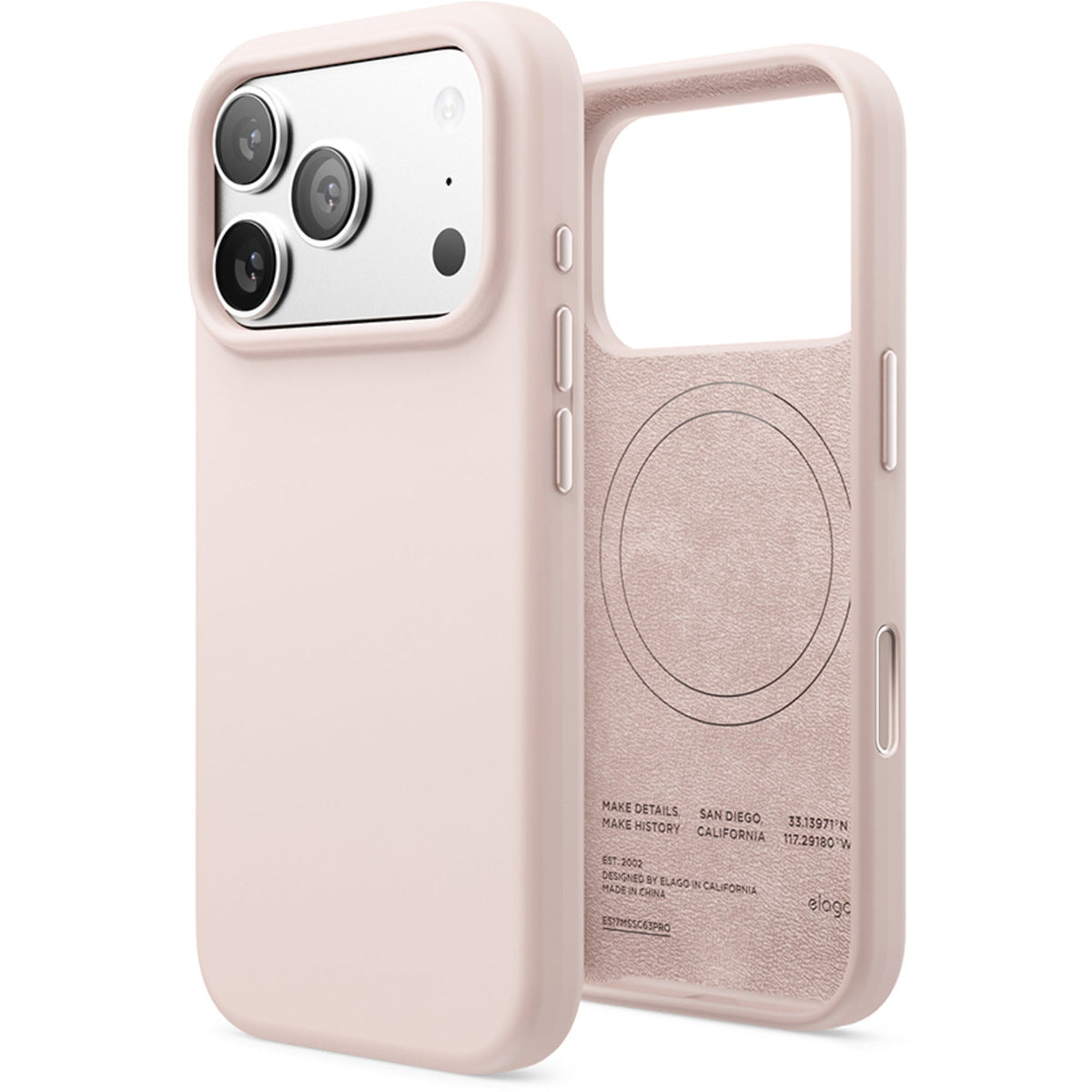 Elago Silicone Case with MagSafe for iPhone 17 Pro - Light Pink