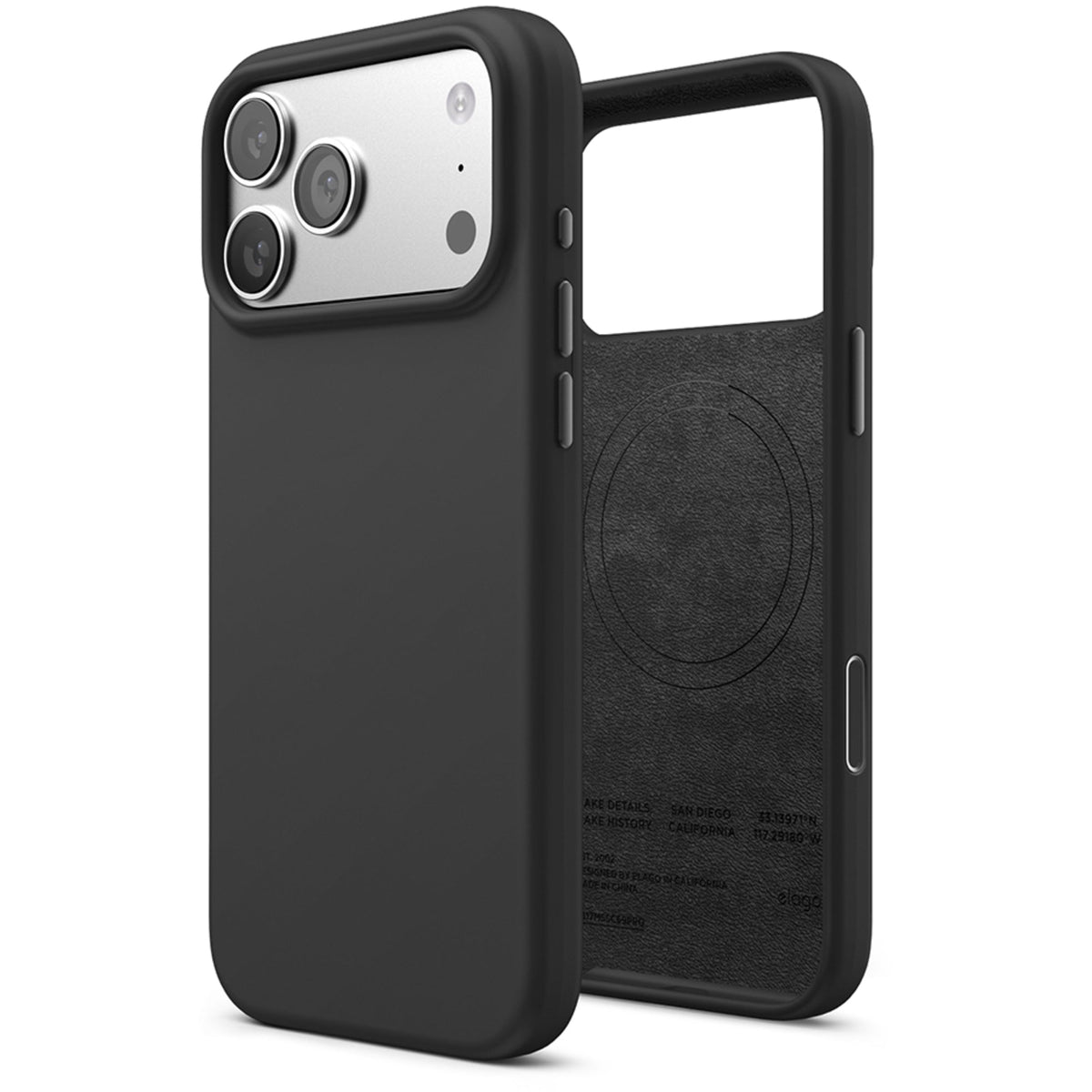 Elago Silicone Case with MagSafe for iPhone 17 Pro Max - Black