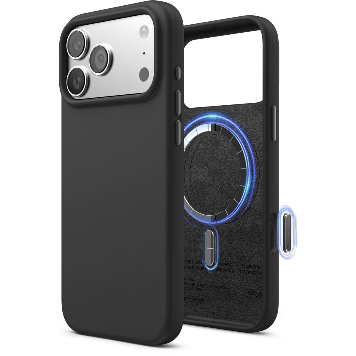 Elago Silicone Case with MagSafe for iPhone 17 Pro Max - Black