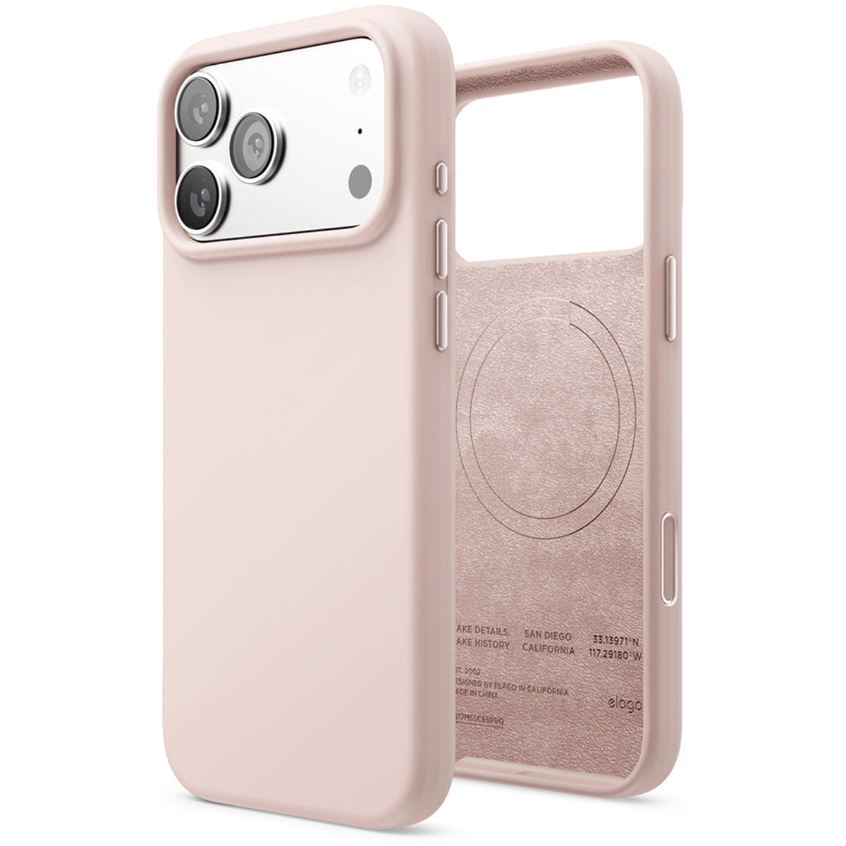 Elago Silicone Case with MagSafe for iPhone 17 Pro Max - Light Pink
