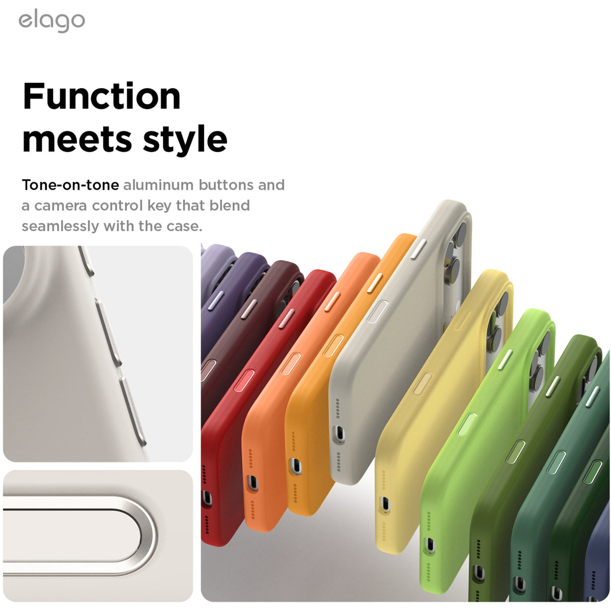 Elago Silicone Case with MagSafe for iPhone 17 Pro Max - Stone