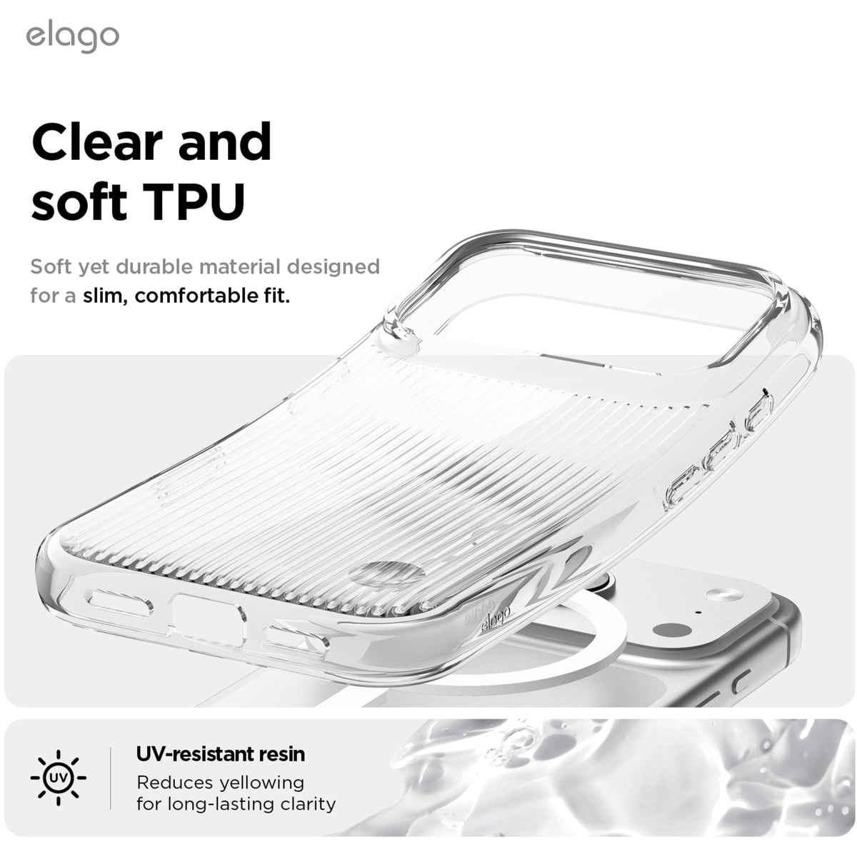 Elago Urban Clear Case with MagSafe for iPhone 17 Pro / iPhone 18 Pro - Clear
